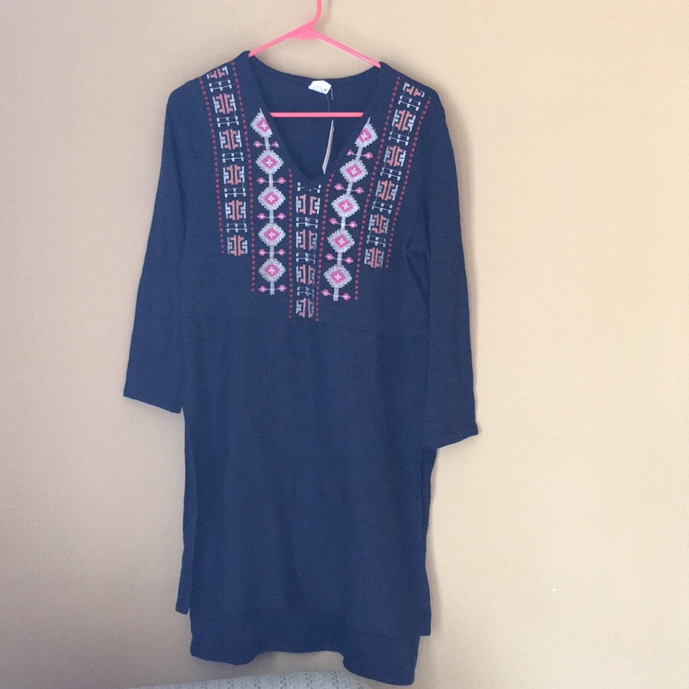 NWT gorgeous navy tunic from Anthro